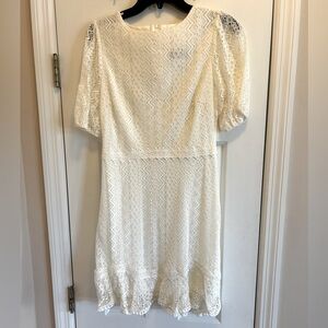 Lace Rehearsal Dinner Dress, Off White Size 7/8